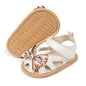 Babelvit Infant Baby Girl Boy Sandals Comfort Premium Summer Outdoor Casual Beach Shoes with Flower Bowknot Anti Slip Rubber Sole Newborn Toddler Prewalker First Walking Shoes
