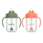 Dr. Brown's Milestones, Baby's First Straw Cup Sippy Cup with Straw, 6m+, 9oz/270ml, Coral, BPA Free