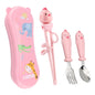 Toddler Utensils Stainless Steel Kids Silverware Set with Kids Spoons and Forks Set and Kids Chopsticks for Self Feeding Learning with Portable Case