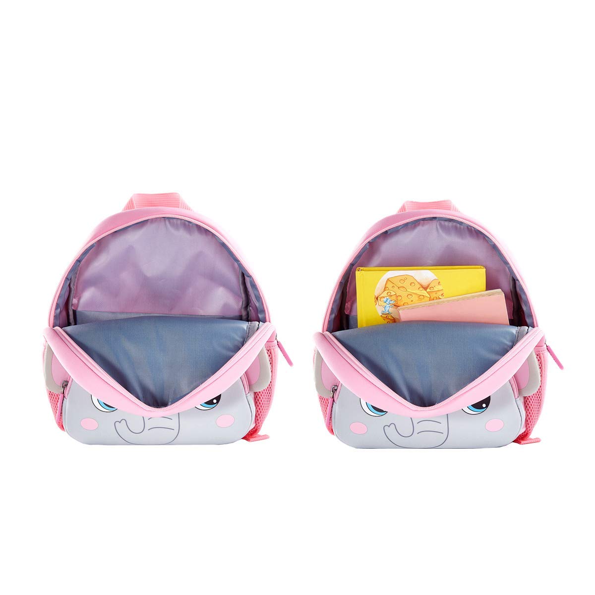 KK CRAFTS Preschool Backpack Toddler Neoprene Animal Schoolbag Lunch backpack for Kids Boys Girls(Dinosaur)