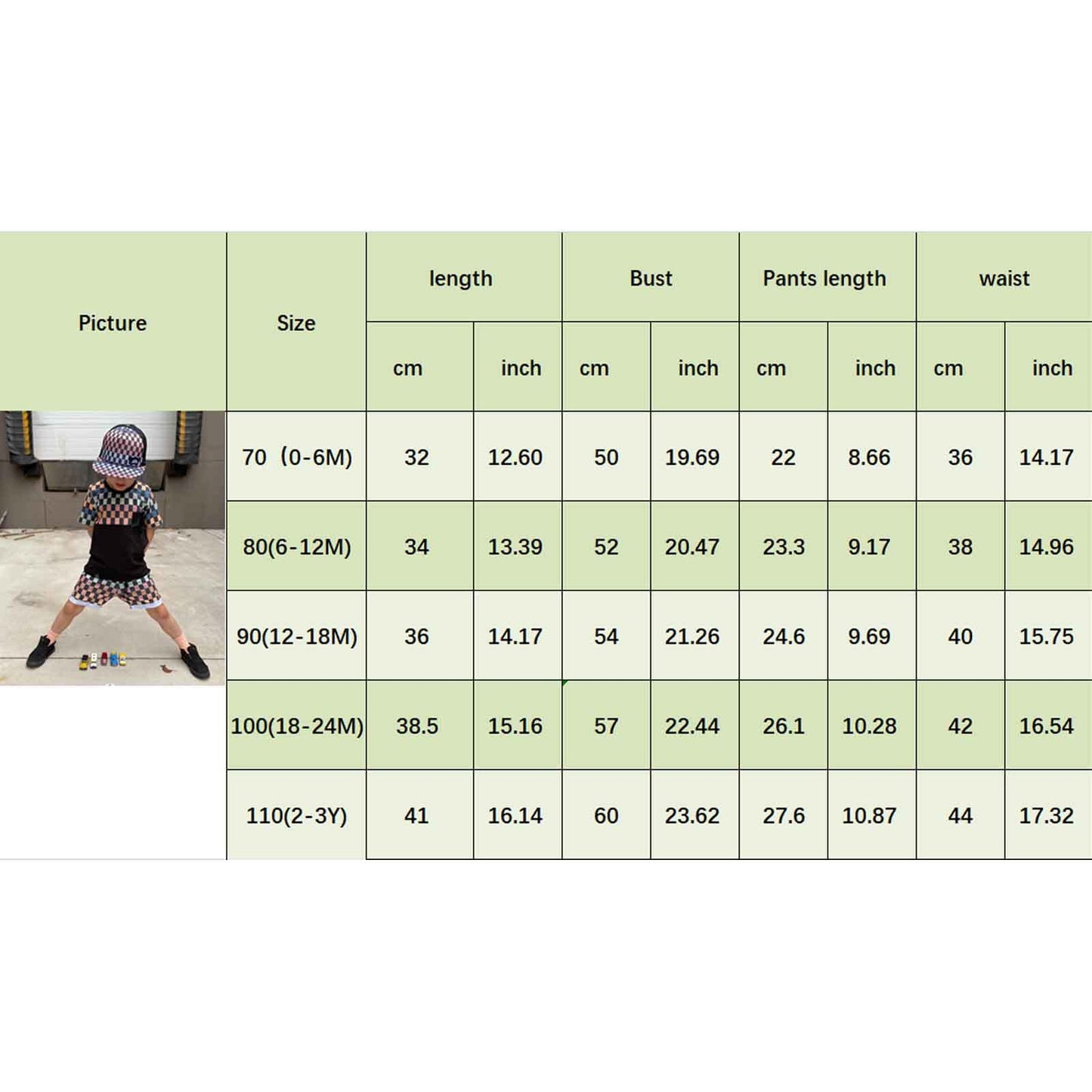 Toddler Baby Boy Summer Clothes Set Short Sleeve Checkered Tops & Shorts Novelty Color Block Outfits