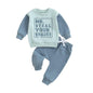 Toddler Baby Boy Summer Clothes Letter Print Short Sleeve Shirt Tops and Shorts Set Summer Outfit 2Pcs