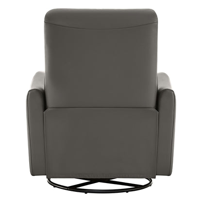 CHITA Power Recliner Chair Swivel Glider, FSC Certified Upholstered Living Room Nursery Reclining Sofa Chair with Lumbar Support, Linen
