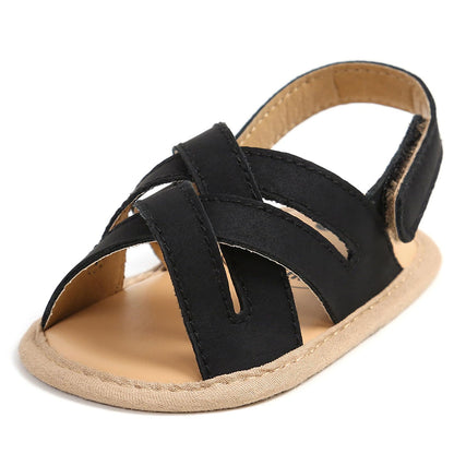 CoKate Baby Girls Sandals Ruffle Bowknot Premium Soft Sole Anti-Slip Open Toe Breathable Summer Outdoor First Walker Shoes Baby Sandals 0-3 months girls