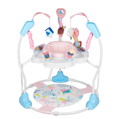 Baby Activity Center, Infant Jumpers and Bouncers with Music, Lights, Infant Toys, 360°Rotating Seat, 3 Adjustable Heights, Baby Play and Learning Center for 6+ Months