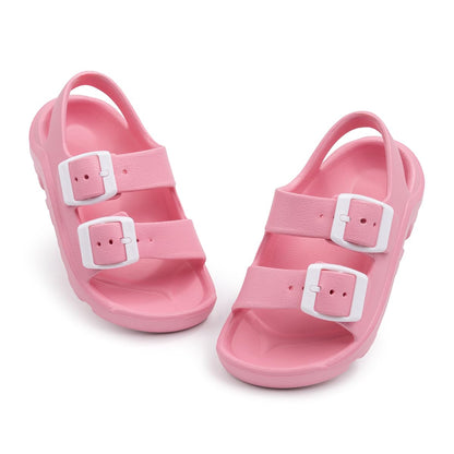 Casazoe Toddler Boys Girls EVA Comfort Lightweight Sandals Breathable Summer Beach Pool Casual Outdoor Shoes Adjustable Strap Open Toe Anti-Slip Quick Dry Shoe(Toddler/Little kids)