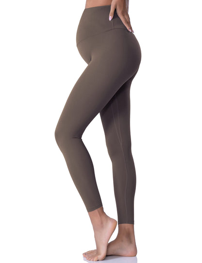 POSHDIVAH Women's Maternity Leggings Over The Belly Pregnancy Yoga Pants Active Wear Workout Leggings