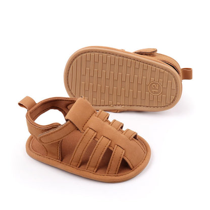 HsdsBebe Infant Baby Boys Girls Summer Beach Sandals Breathable Athletic Anti-slip Soft Sole Newborn First Walker Crib Shoes