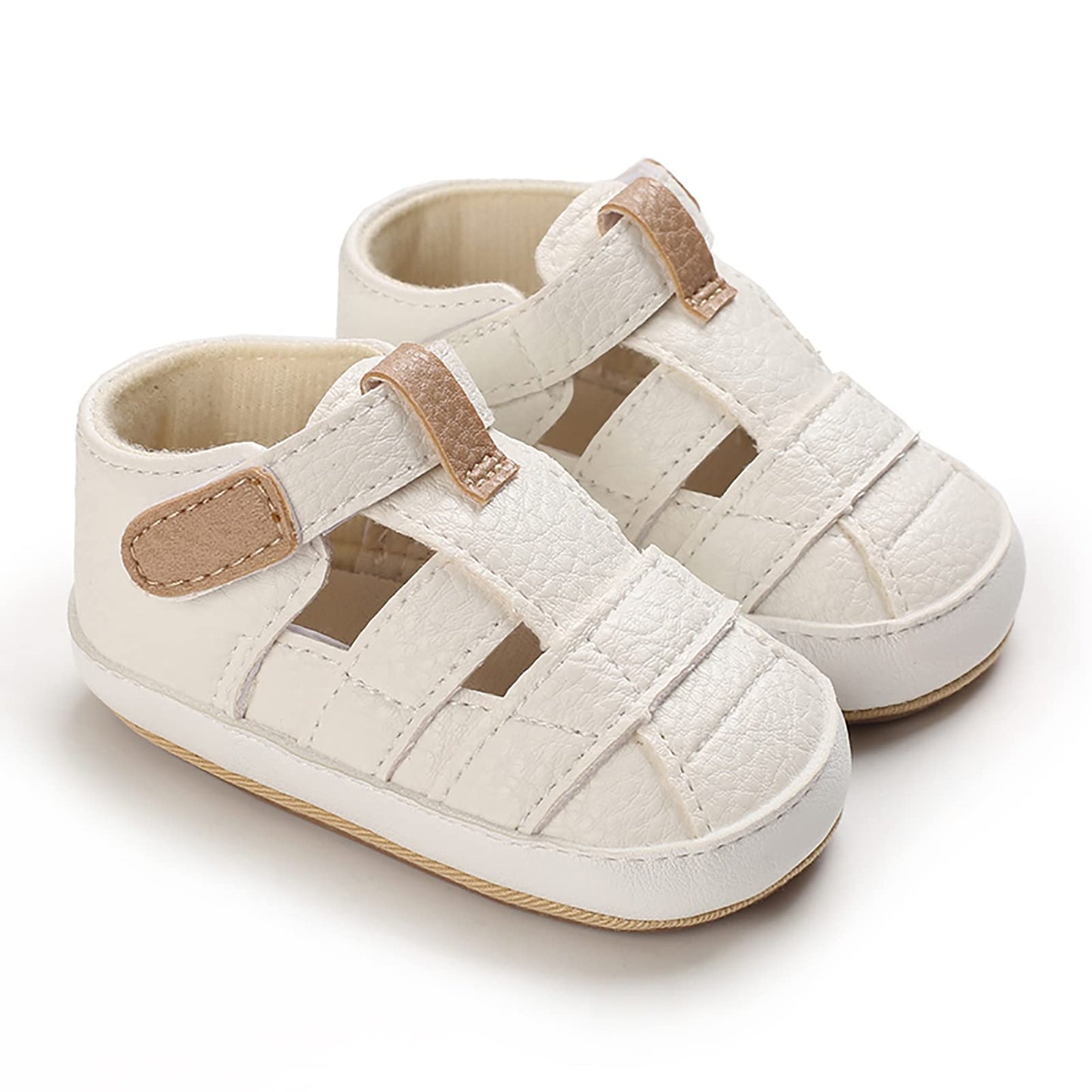 SOFMUO Baby Girls Boys Sparkly Bowknot Sandals Premium Soft Anti-Slip Rubber Sole Infant Summer Outdoor Shoes Toddler First Walkers