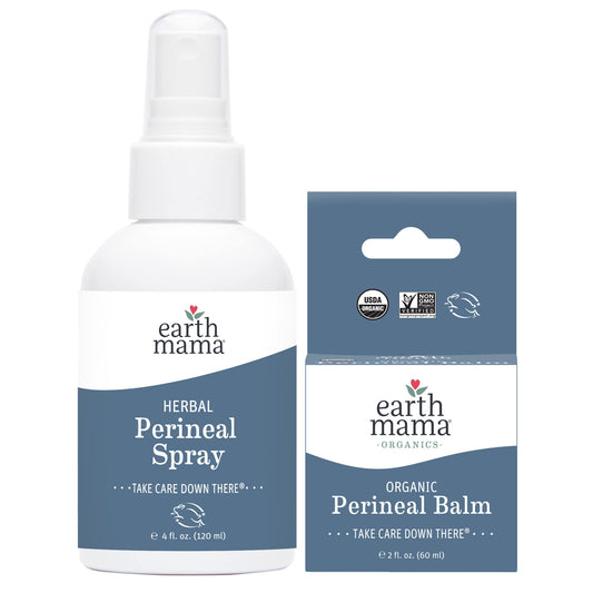 Earth Mama Herbal Perineal Spray | Safe for Pregnancy and Postpartum Recovery, Witch Hazel Natural Cooling Spray For After Birth Feminine Care Essentials, No Benzocaine or Butane, 4-Fluid Ounce
