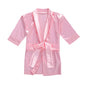 FIOMVA Toddler Kids Baby Boys Girls Silk Satin Bathrobe Long Sleeve Kimono Robes Infant Nightgown Sleepwear Clothes