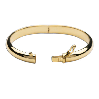 Precious Pieces 14K Gold-Plated Bangle Bracelet for Babies, Toddlers, Children, Kids, Teens and Women