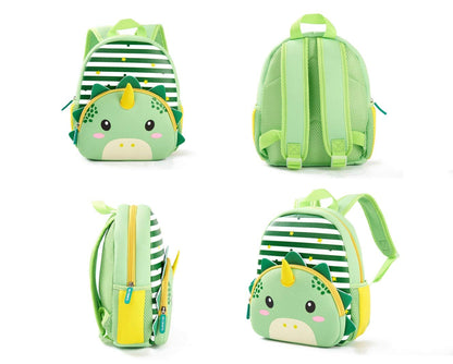 KK CRAFTS Preschool Backpack Toddler Neoprene Animal Schoolbag Lunch backpack for Kids Boys Girls(Dinosaur)