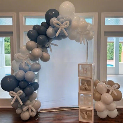 Neutral Balloons Arch Kit, Pink Beige Boho Balloons Garland with Double Stuffed Sand White Balloon for Baby Shower Birthday Wedding Bridal Shower Party Decorations