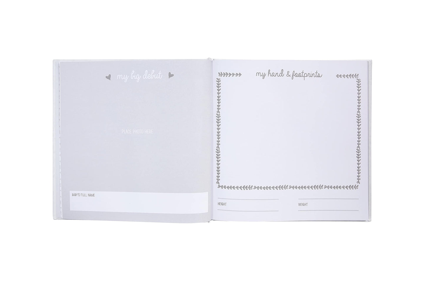 Kate & Milo Baby’s First Year Baby Memory Journal, Gender-Neutral Keepsake, Baby Milestone Memory Book and Photo Album, Perfect for Baby Showers, For New and Expecting Parents, Sky and Elephant