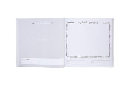 Kate & Milo Baby’s First Year Baby Memory Journal, Gender-Neutral Keepsake, Baby Milestone Memory Book and Photo Album, Perfect for Baby Showers, For New and Expecting Parents, Sky and Elephant
