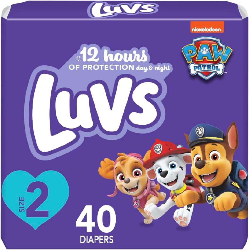 Luvs Size 3 Baby Diapers, Platinum Protection Bluey Diapers for Day & Night, Size 3, 104 Count (Packaging May Vary)