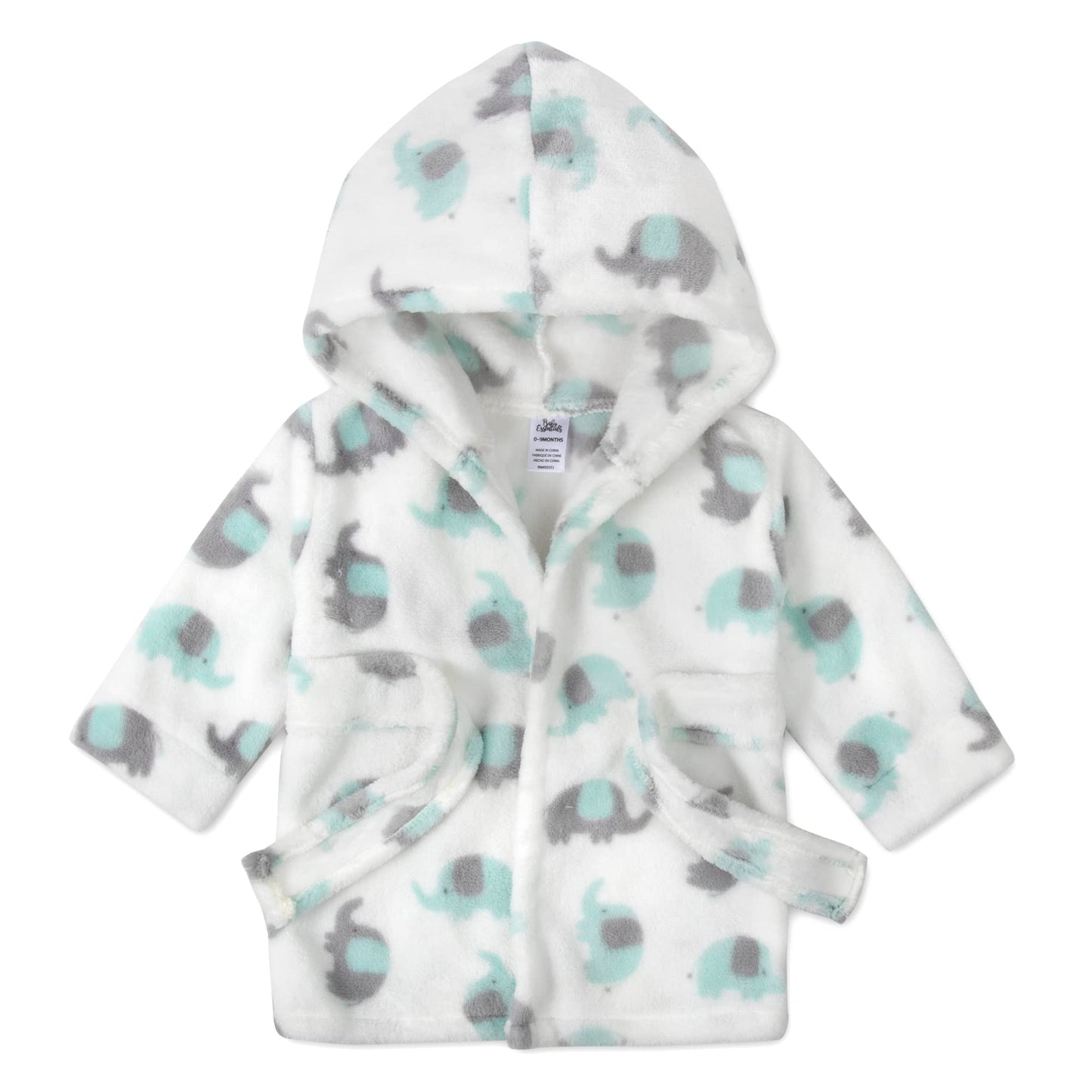 Baby and Infant Bath Robe with Hood and Baby Beach Cover Up for Boys and Girls 0-9 Months (Enchanted Evening)