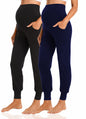 V VOCNI Women's Maternity Pants Maternity Activewear Jogger Track Cuff Sweatpants Over The Belly Stretchy Pregnancy Pants