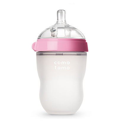 Comotomo Baby Bottle Double Pack, Pink, 5oz