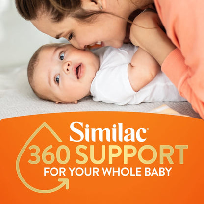 Similac 360 Total Care Sensitive Infant Formula for Fussiness & Gas Due to Lactose Sensitivity, Has 5 HMO Prebiotics, Non-GMO, Baby Formula, Ready to Feed, 8-fl-oz Bottle, Pack of 24
