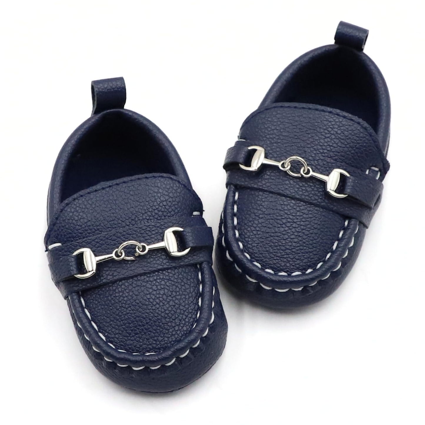 First Walking Shoes for Baby Boys Delightful Solid Color Slip-On Loafers, Lightweight, Non-Slip Flat