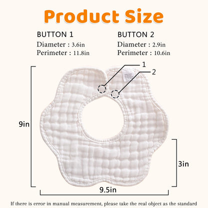 Baby Bibs Muslin Drool Teething Drooling Bibs for Baby Girl Boy Muslin Cotton