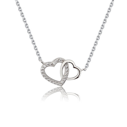 Cherished Moments Sterling Silver Mom and Me Double Heart Bracelet Sold as a Set or individually