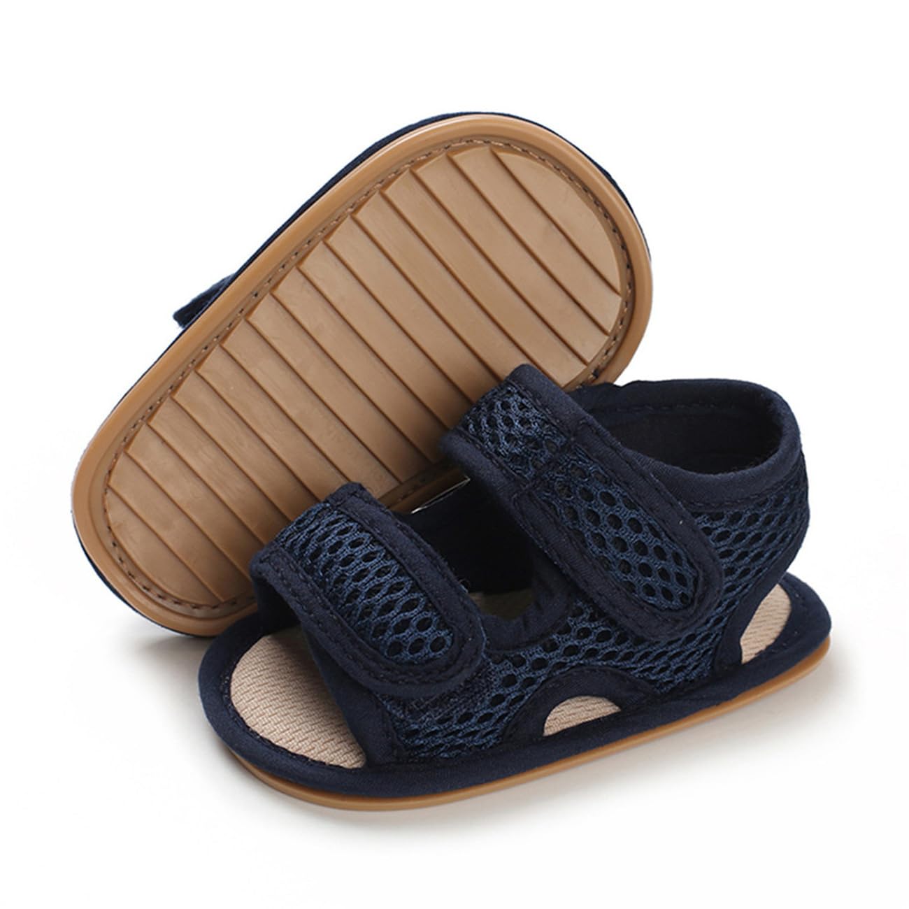Timatego Baby Boys Girls Sandals Non Slip Soft Sole Outdoor Athletic Shoes Infant Toddler First Walker Crib Summer Shoes 3-18 Months