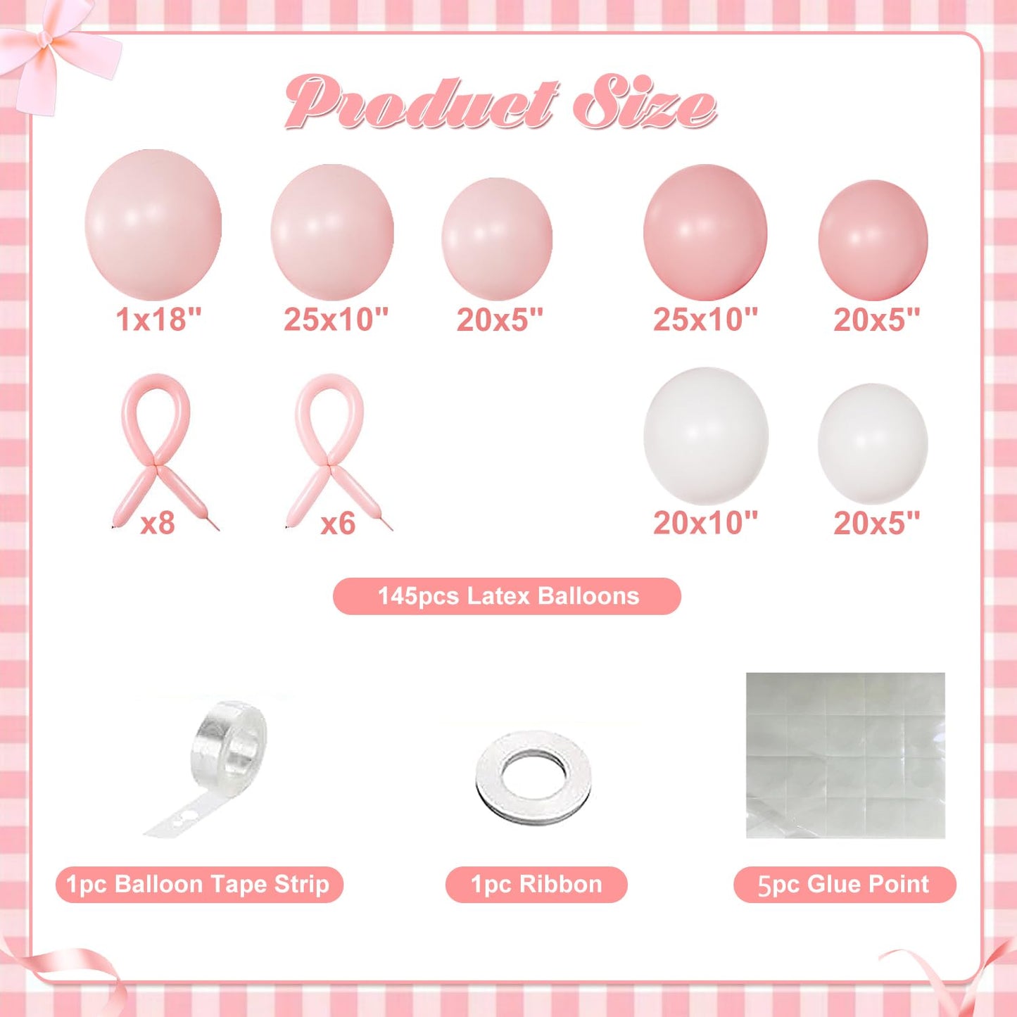 Dusty Pink Balloon Arch Kit 126 Pcs Pink and Sand White Balloon Arch Garland Kit Include Dusty Pink Sand White Balloons for Wedding Birthday Baby Shower Gender Reveal Decorations