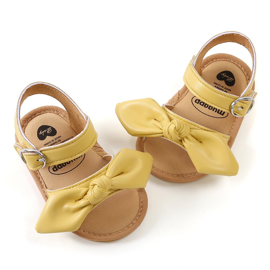 Infant Baby Boys Girls Sandals Summer Baby Wedding Dress Flat Shoes Newborn Crib Shoes First Walkers Prewalkers Shoes