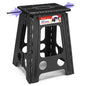 ACSTEP Folding Step Stool 9'' Tall Kids Step Stool Holds Up to 300 lb Plastic Foldable Step Stools for Kids Non-Slip Surface with Carry Handle Collapsible Stool for Home, Outdoor and Indoor(Black)