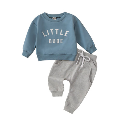 Gender Neutral Baby Boy Girl Fall Winter Clothes Sweatshirt Shirt Pants Toddler Infant Outfit