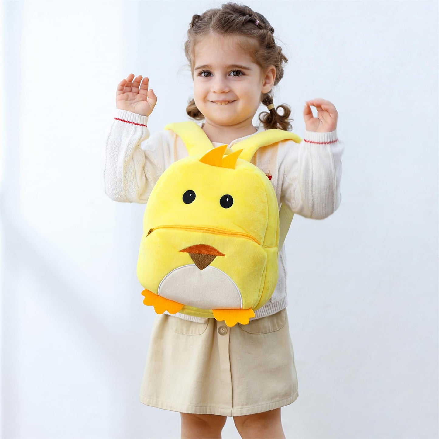 Cute Plush Toddler Backpacks Mini Brown Owl Backpack for Kids Real Littles Backpack for Boy Girl