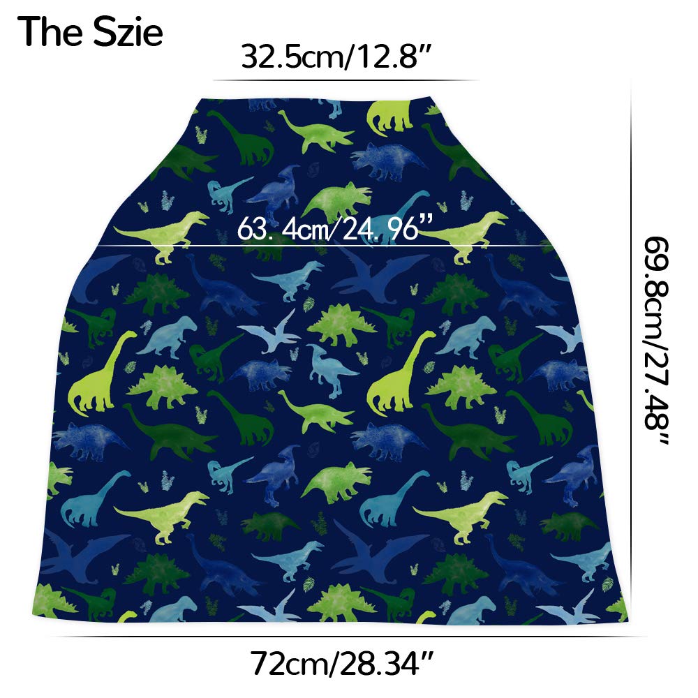 Nursing Cover Breastfeeding, Multi-use Baby CarSeat Cover Girls, Infant Stroller Car Seat Cover, Stretchy Carseat Canopy, Soft Breathable, Peony