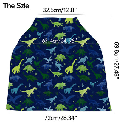 Nursing Cover Breastfeeding, Multi-use Baby CarSeat Cover Girls, Infant Stroller Car Seat Cover, Stretchy Carseat Canopy, Soft Breathable, Peony