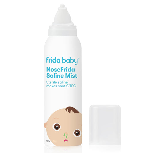 Frida Saline Rinse for Toddler, Kids, Ages 2+, Instant Congestion Relief & Allergy Relief, Flush Out Allergens, Mucus, Pollen, Dust, Safe for Daily Use