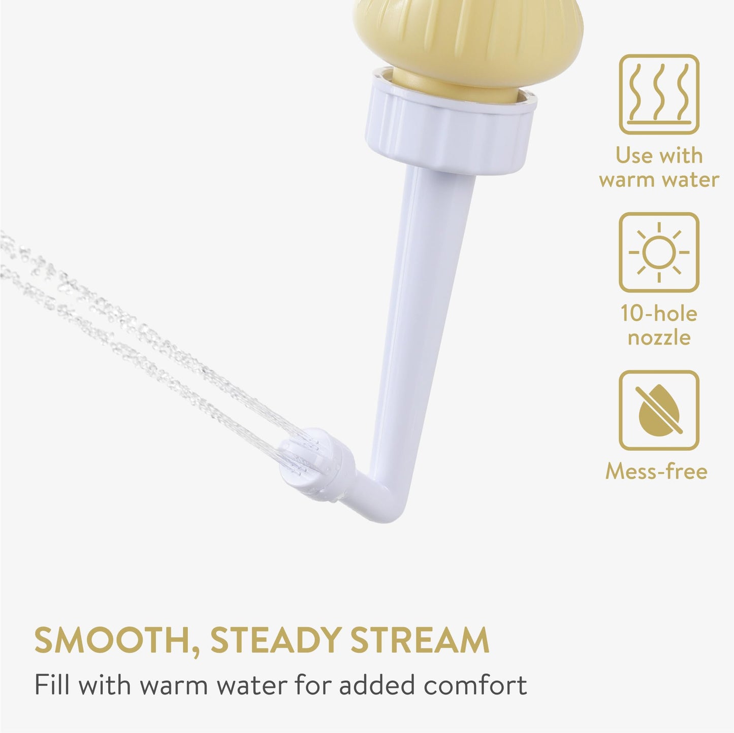 Peri Bottle - Postpartum and Perineal Care - FSA HSA Eligible - Portable Hand Held Travel Bidet Sprayer for Women or Men - Handheld Jet Spray Bottle for Toilet - Pack of 1 - Blue