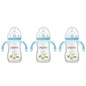 Baby Bottles, Weighted Straw Toddler Milk Bottles with Non-Slip Handle, Size + Variable Fast Flow, 12+ Months, BPA-Free, Blue/1Pack/9oz