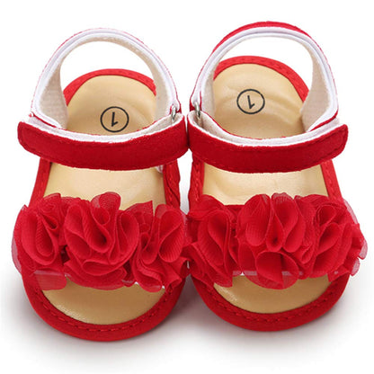 LAFEGEN Infant Baby Girls Summer Sandals Newborn Toddler First Walker Crib Dress Shoes