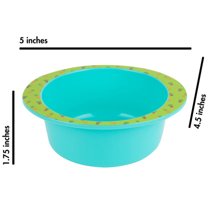 The First Years Bluey 4-Piece Place Setting - BPA Free Dishwasher Safe Toddler Dinnerware Set with Divided Plate, Bowl, Fork, Spoon - Multicolor