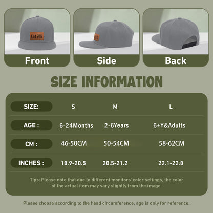 Personalized Baby Baseball Cap Toddler Baseball Hat for Boys & Girls - Infant Sun Hat