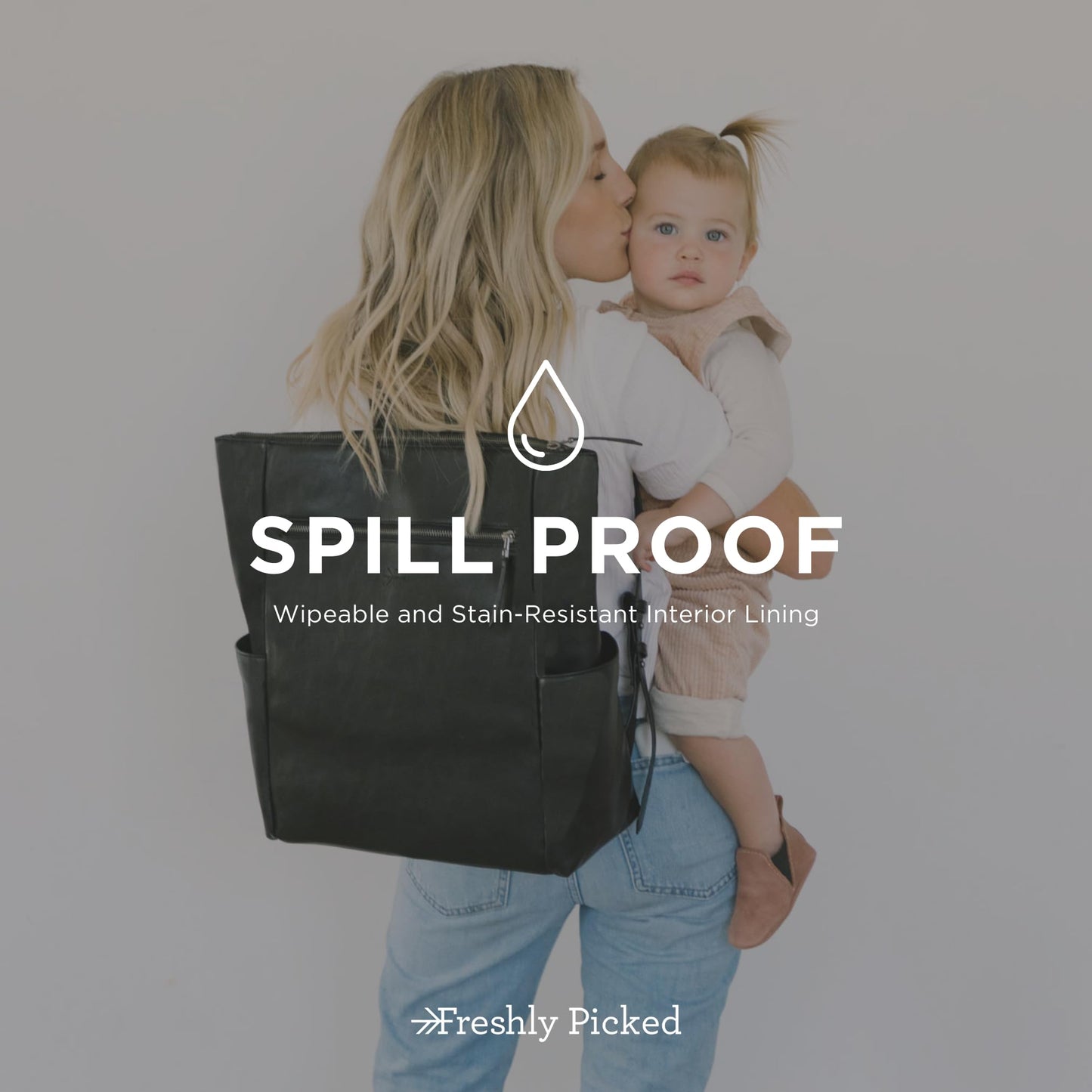Freshly Picked Minimal Diaper Bag Backpack, Croc