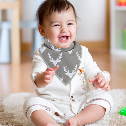Yoofoss Baby Bibs 8 Pack Baby Bandana Drool Bibs Soft and Breathable for Boys and Girls
