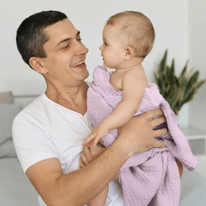 Swaddle Baby Blanket: Waffle Blanket with Satin Strim - Soft Breathable Toddler Blanket for Nursing Cover - Cotton Crib Blanket for Naptime（Cream）