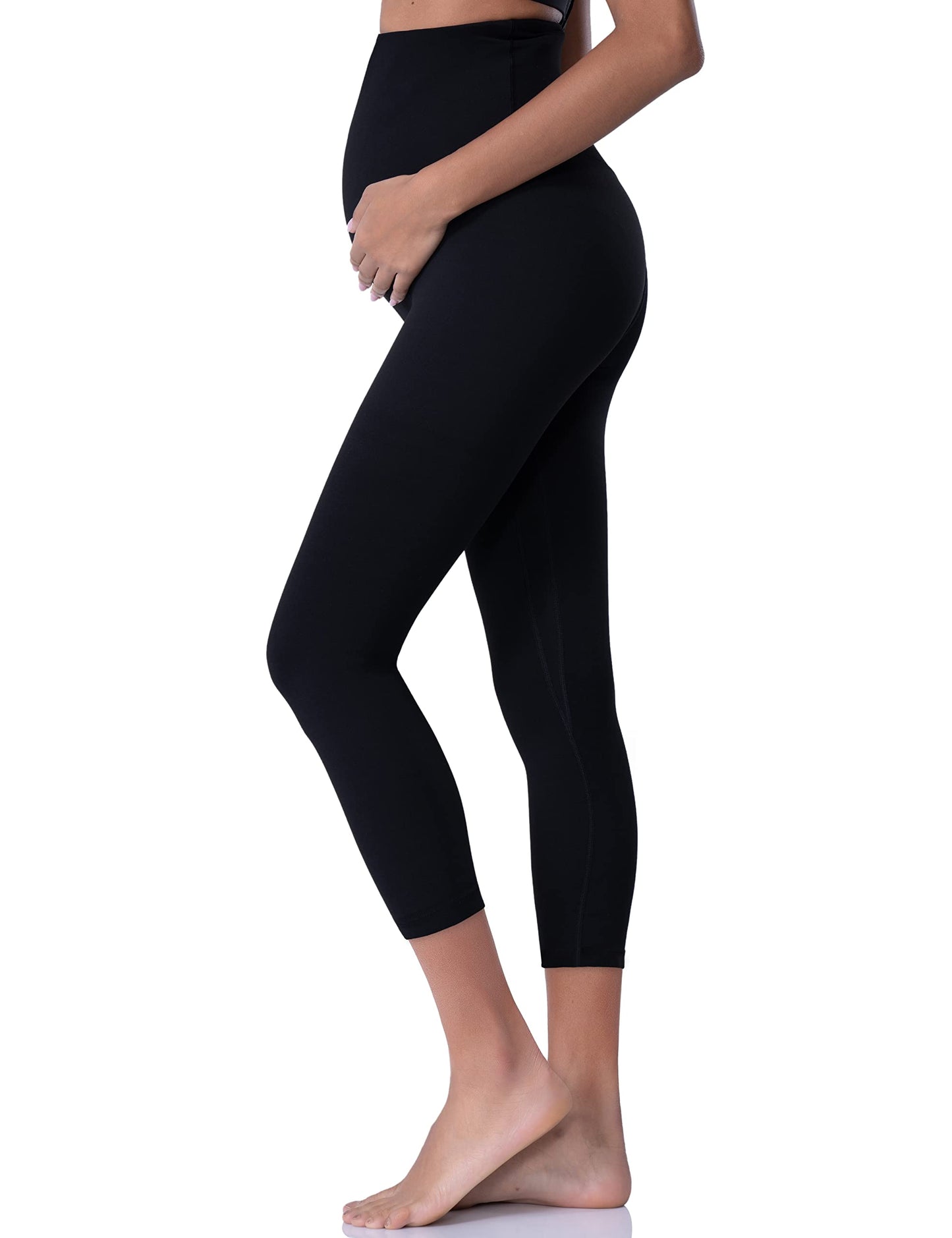 POSHDIVAH Women's Maternity Leggings Over The Belly Pregnancy Yoga Pants Active Wear Workout Leggings