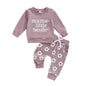 Kaipiclos Toddler Baby Girl Fall Winter Outfit Mamas Girl Long Sleeve Pullover Sweatshirts Jumper Pants Clothes Set