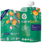 Cerebelly Organic Baby Food Pouches Variety Pack – Organic Veggie Purees for Toddlers | No Added Sugar, Fiber, Non-GMO | Blended Toddler Pouches | 4 Ounce BPA-Free Pouch | 4 Flavors | 8 Count