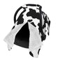 9CH Car Seat Covers for Babies, Peekaboo Opening Minky Car Seat Cover for Baby Mom Nursing Breastfeeding Covers, Winter Minky Baby Carrier Cover for Girls Boys (Black Star)