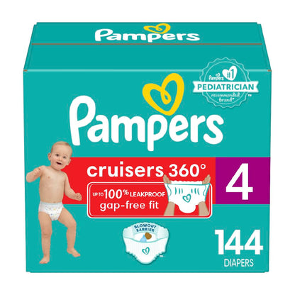 Pampers Diapers - Cruisers 360 - Size 5, 100 Count, Babyproof up to 100% Leakproof Pull-On Diaper